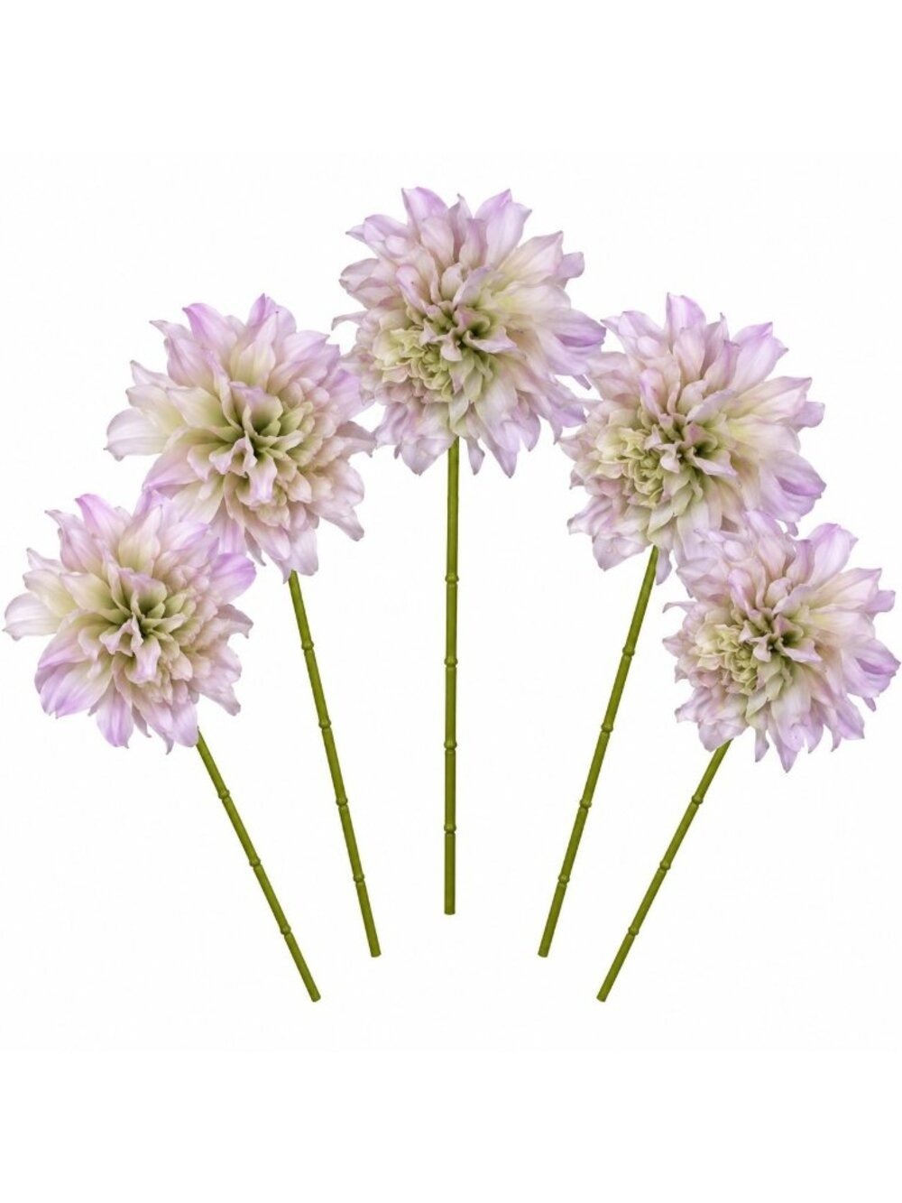 Blush Lavender Dahlia Stem Bundle Faux Flowers Cottagecore Wedding Bouquet
